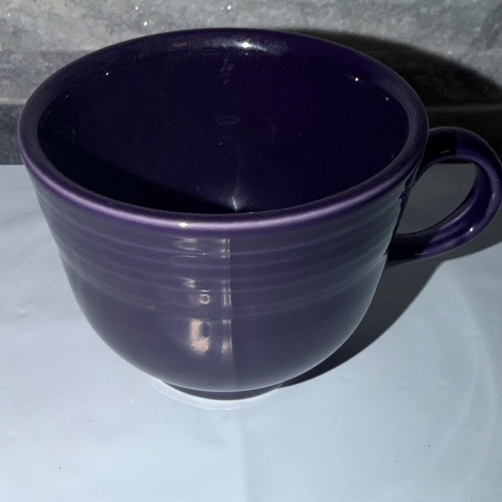 Fiesta Homer Laughlin Plum Purple Jumbo Cup Coffee Mug Ceramic Lead Free